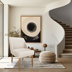 Kit 08 Cadeiras Poltona Juliana Suede Bege Pés Palito Castanh