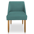 Kit 08 Cadeiras Poltrona Juliana Suede Pés Palito Castanho -