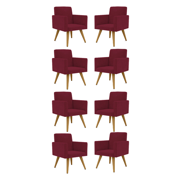 Kit 08 Cadeiras Poltronas Decorativa - Escritório - Recepção