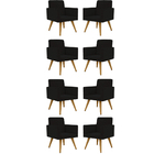Kit 08 Cadeiras Poltronas Decorativa - Escritório - Recepção