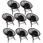 Kit 08 Poltrona Cadeira Suede Marrom