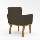 Kit 08 Poltronas Reforçadas Escritório Recepção Sala Courino