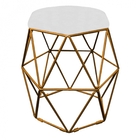 Kit 08 Puff Banqueta Aramado Luna Para Penteadeira Hexágono B