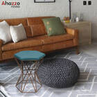 Kit 08 Puff Banqueta Louis Industrial Para Penteadeira Sala H