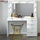 Kit 08 Puff Banqueta Louis Industrial Para Penteadeira Sala H