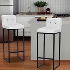 Kit 09 Banqueta Alta C/ Encosto Lucca Industrial Cozinha Balc