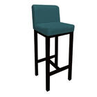 Kit 09 Banqueta Alta Com Encosto Aila Cozinha Balcão Bistrô B