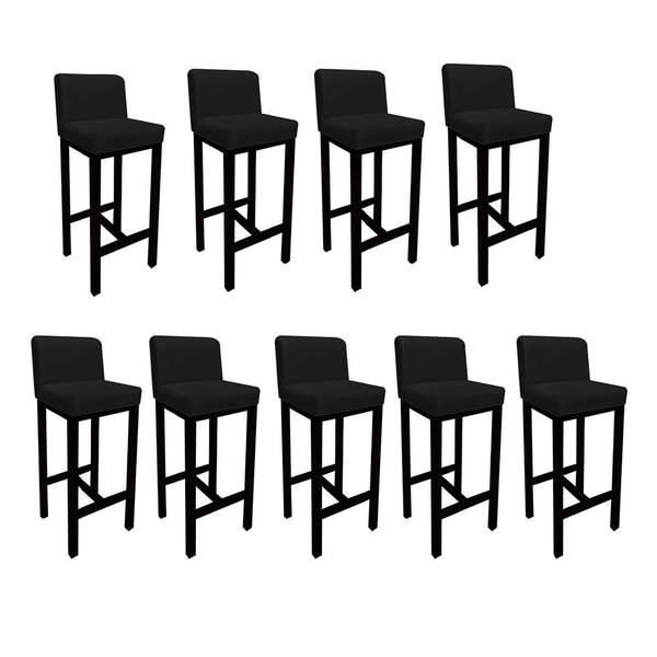 Kit 09 Banqueta Alta Com Encosto Aila Cozinha Balcão Bistrô B