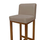 Kit 09 Banqueta Alta Com Encosto Aila Cozinha Balcão Bistrô B