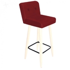 Kit 09 Banqueta Alta Com Encosto Lana Cozinha Balcão Bistrô P