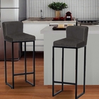 Kit 09 Banqueta Alta Com Encosto Lucca Industrial Cozinha Bal