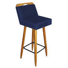 Kit 09 Banqueta Alta Encosto Lith Para Cozinha Bar Balcão Bis