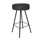 Kit 09 Banqueta Alta Laisa Preto Corino Preto