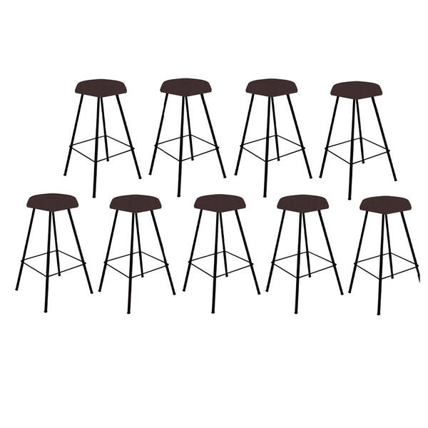 Kit 09 Banqueta Alta Lari Eiffel Hexágono Bancada Bar Balcão