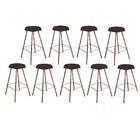 Kit 09 Banqueta Alta Lari Eiffel Hexágono Cozinha Bar Balcão