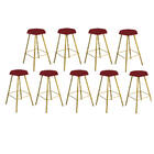 Kit 09 Banqueta Alta Lari Eiffel Hexágono Cozinha Bar Balcão