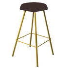 Kit 09 Banqueta Alta Lari Eiffel Hexágono Cozinha Bar Balcão