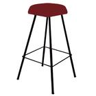 Kit 09 Banqueta Alta Lari Eiffel Preto Vermelho