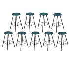 Kit 09 Banqueta Alta Lari Eiffel Suede Azul Turquesa