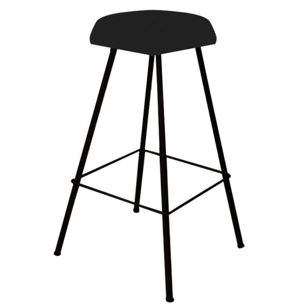 Kit 09 Banqueta Alta Lari Eiffel Suede Preto