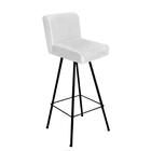 Kit 09 Banqueta Alta Lexi Preto Corino Branco