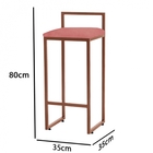 Kit 09 Banqueta Alta Lina Industrial Cozinha Bar Balcão Bistr