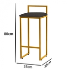 Kit 09 Banqueta Alta Lina Industrial Cozinha Bar Balcão Bistr