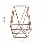 Kit 09 Banqueta Alta Lolli Bronze Suede Branco