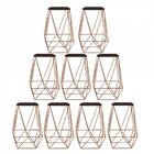 Kit 09 Banqueta Alta Lolli Bronze Suede Marrom