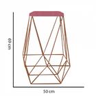 Kit 09 Banqueta Alta Lolli Bronze Suede Rose Gold