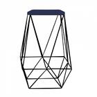 Kit 09 Banqueta Alta Lolli Preto Suede Azul Marinho