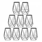 Kit 09 Banqueta Alta Lolli Preto Suede Cinza