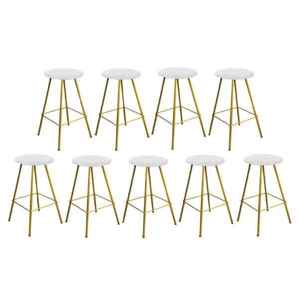 Kit 09 Banqueta Alta Loni Eiffel Industrial Cozinha Bar Balcã