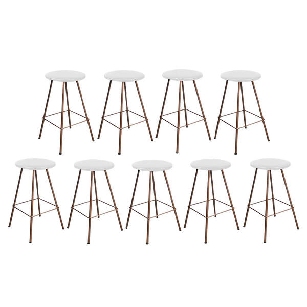 Kit 09 Banqueta Alta Loni Eiffel Industrial Cozinha Bar Balcã