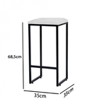 Kit 09 Banqueta Alta Lua Industrial Cozinha Bar Balcão Bistrô