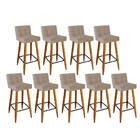 Kit 09 Banqueta Alta Lucy Com Encosto Cozinha Bar Balcão Bist