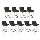 Kit 09 Banqueta Alta Lucy Com Encosto Cozinha Bar Balcão Bist