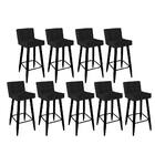 Kit 09 Banqueta Alta Lucy Com Encosto Cozinha Bar Balcão Bist