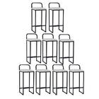 Kit 09 Banqueta Alta Luffi Com Encosto Cozinha Bar Balcão Bis