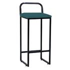 Kit 09 Banqueta Alta Luffi Com Encosto Preto Azul