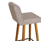 Kit 09 Banqueta Alta Suede Bege