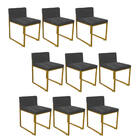 Kit 09 Cadeiraa De Jantar Escritório Recepção Lee Office Indu