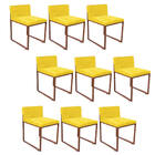 Kit 09 Cadeiraa De Jantar Escritório Recepção Lee Office Indu