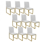 Kit 09 Cadeiras Para Sala De Jantar Escritório Office Stan In