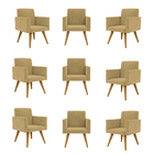 Kit 09 Cadeiras Poltronas Decorativa - Escritório - Recepção