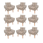 Kit 09 Cadeiras Poltronas Opala Clinica Salão  Balaqui Decor