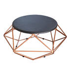 Kit 09 Mesa De Centro Life Industrial Pé Ferro Bronze Tampo M