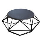 Kit 09 Mesa De Centro Life Industrial Pé Ferro Preto Tampo Ma