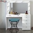 Kit 09 Puff Banqueta Louis Industrial Hexágono Ferro Preto Su