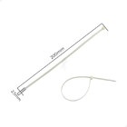 Kit 1000 Abraçadeiras De Nylon Fita Hellerman 200x2,5mm Branca